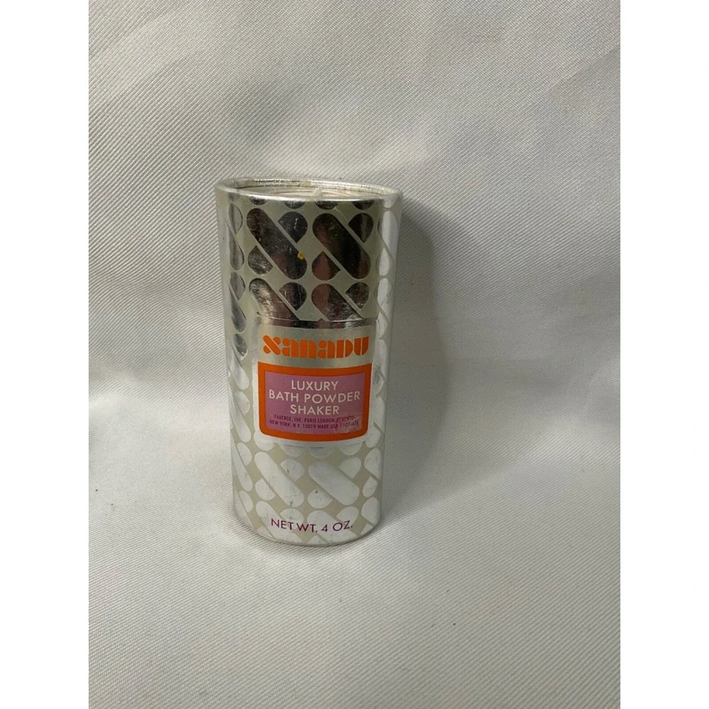 Xanadu Bath Powder Shaker 4 oz Vintage Talcum Powder Fragrance Made‎ in USA